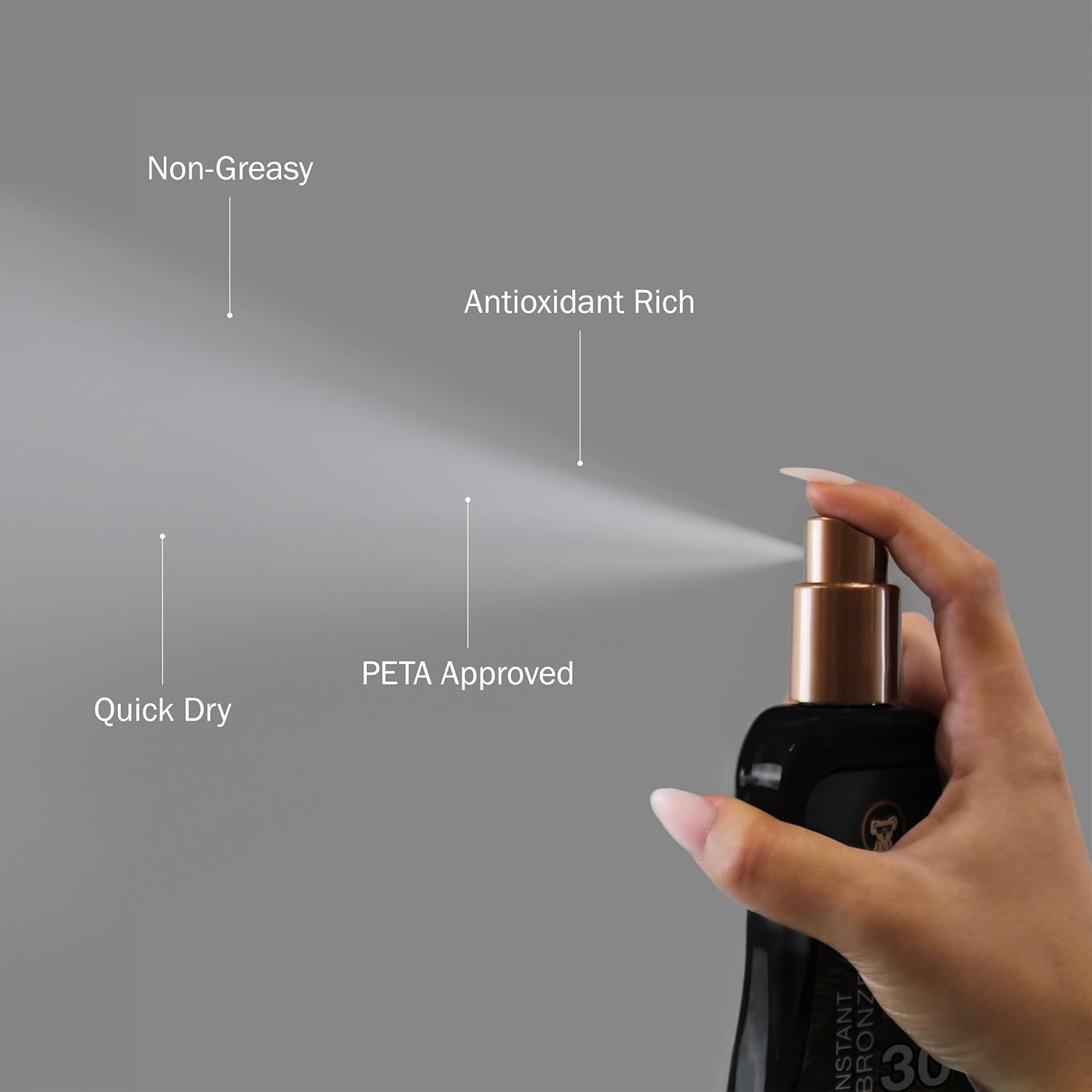 Australian Gold Spray Gel Sunscreen with Instant Bronzer SPF 30, 8 Ounce | Moisturize & Hydrate Skin | Broad Spectrum | Water Resistant | Non-Greasy | Oxybenzone Free | Cruelty Free 24Hr Smart